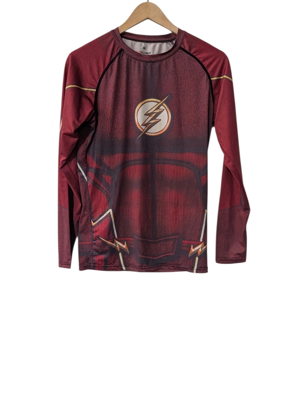 The Flash Kids' Long Sleeve Performance Tee - Red